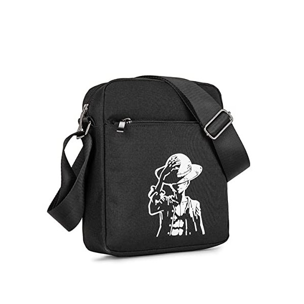 Luffy One Piece Daily Shoulder Sac à bandoulière Cross Body Cartable pour enfants