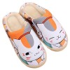 WANHONGYUE Anime One Piece Luffy Pantoufles de Maison Homme Femme Hiver Peluche Chaude Chaussons Intérieur Extérieur Antidéra