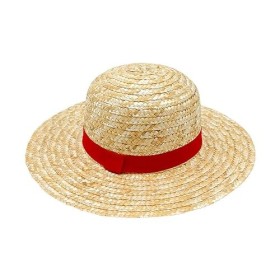 thematys One Piece Luffy Hat Hat | Monkey D. Ruffy Chapeau de pirate en paille | Anime Manga Cosplay Carnaval Festival | Casq