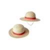 thematys One Piece Luffy Hat Hat | Monkey D. Ruffy Chapeau de pirate en paille | Anime Manga Cosplay Carnaval Festival | Casq