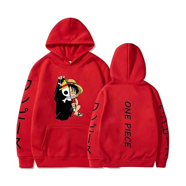 NIUHE Homme Sweat à Capuche Le Visage Souriant Personnages imprimés sur la Poitrine Logo imprimé dans Le Dos décontracté à Ma