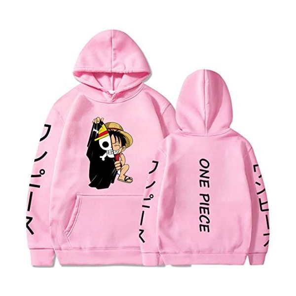 NIUHE Homme Sweat à Capuche Le Visage Souriant Personnages imprimés sur la Poitrine Logo imprimé dans Le Dos décontracté à Ma