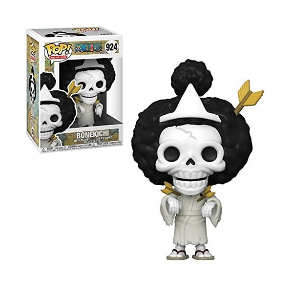 POP One Piece - Brook [Bonekichi] Funko Pop ! Figurine en vinyle livrée avec étui de protection compatible Pop Box Multicol