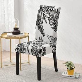 Treer Housse de Chaise Extensible, Nordique Moderne Couverture de Chaise Housse de Salle à Manger pour Banquet Hotel Mariage 