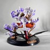 FGuérinInternational Figurine Luffy Gear 5 One Piece Anime Manga Statuette Collection Décoration PVC 20cm Blanc 