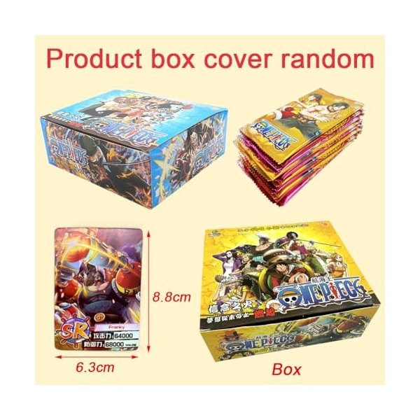 CBOSNF One-Piece Cartes Anime, One-Piece TCG Cards,One-Piece Trading Card Booster Box Anime Games, Anime Games Carte à Collec