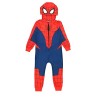 Marvel Spiderman Combinaison à capuche pour garçon, rouge/bleu, âge 2-10 ans, bleu/rouge, 7-8 ans