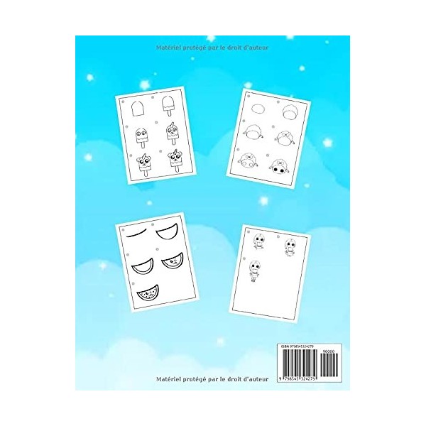 Apprendre à dessiner Kawaii: Livre de dessin Kawaii étape par étape pour les enfants | dessins super mignons - animaux, chibi