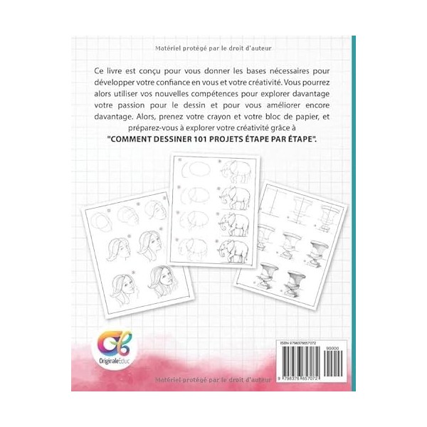 Comment dessiner 101 projets étape par étape: Livre pour apprendre à dessiner, le guide complet pour développer votre créativ