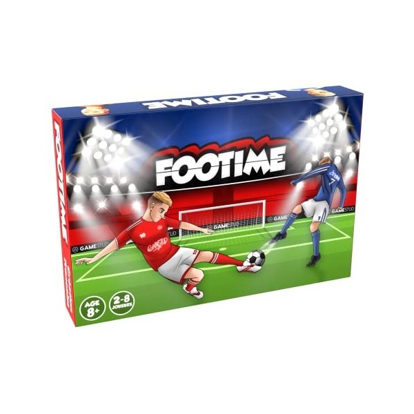 FOOTIME | Jeu de société | Football | Jouer en Famille & soirée Entre Amis | Convivial et Amusant | Fabriqué en Europe