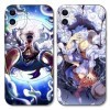 PBNDJVG 2 Pièces Coque pour Apple iPhone 11 6.1, Animé One Piece Luffy Gear 5 Nika Zoro Sun God avec Protection Caméra Etui