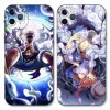 PBNDJVG 2 Pièces Coque pour Apple iPhone 11 Pro 5.8, Animé One Piece Luffy Gear 5 Nika Zoro Sun God avec Protection Caméra 