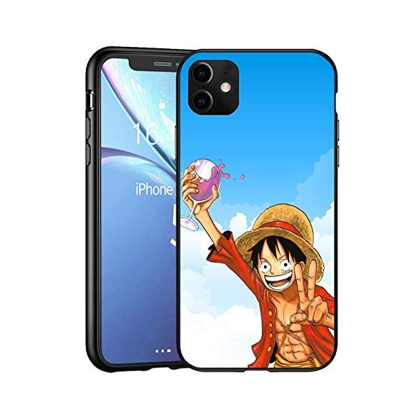 Compatible avec iPhone 11 étui pour téléphone Coque en Silicone Anti-Chocs, Noir TPU Noir Doux