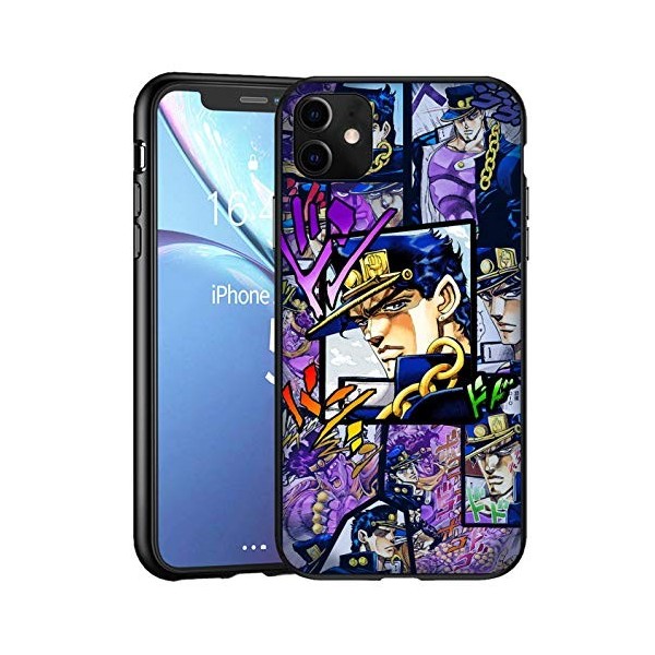 Compatible avec iPhone 11 étui pour téléphone Coque en Silicone Anti-Chocs, Noir TPU Noir Doux