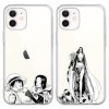 PBNDJVG 2 Pièces Coque pour iPhone 11 Pro Max 6.5, Anime One Piece Luffy Nami Manga Dessin Animé Motif Étui Protection Hous