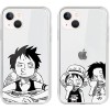 2 Pièces Coque pour Apple iPhone 11 6,1 Pouce Antichoc Doux TPU Silicone Protection Housse, Étui de Téléphone Anime Luffy Gea