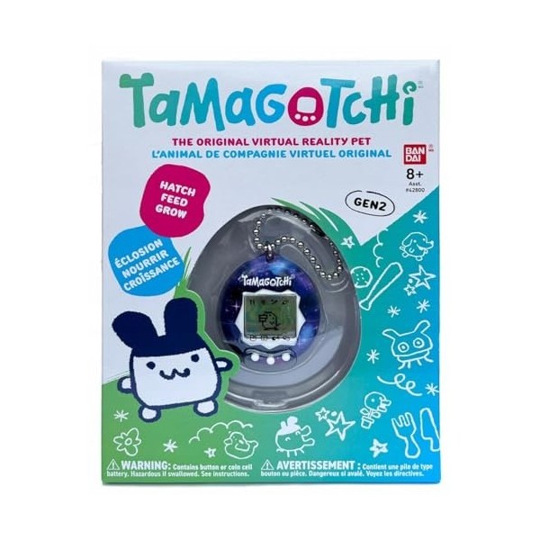 Bandai - Tamagotchi - Tamagotchi original - Galaxy - Animal électronique virtuel avec écran, 3 boutons et jeux - 42933