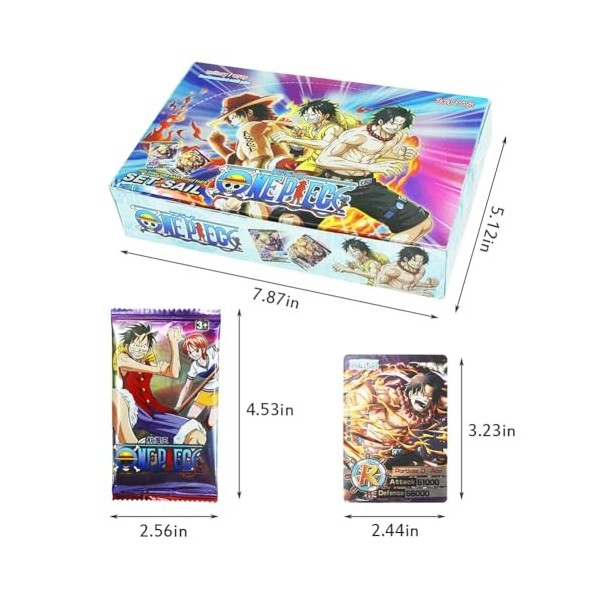 CBOSNF 180pcs Carte à Collection One Piece Game Carte Entertainment Cards Game One Piece Anime Cards Athletic Cards Animation