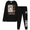 One Piece Ensembles de Pyjama Garçon, Pyjama Enfant Garcon Hiver Chaud Cadeau Anime Manga Enfant Ado 7-14 Ans Noir, 9-10 Ans