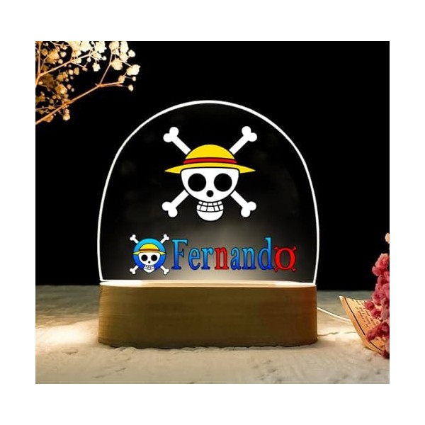 One Piece Gadget Lampe manga merchandising pour enfants et adultes pour tables de chevet Cadeaux nouvelle édition personnalis