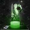 Lampe Manga Roronoa Zoro deco chambre garçon Lampe 3D Manga Roronoa Zoro objet Manga Dessins animé idée cadeau décoration lum