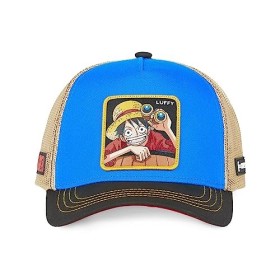 Casquette Homme & Femme One Piece, Casquette Trucker, Luffy, Original Manga, Bleu, Noir, Rouge, Jaune, Taille TU