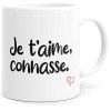 Luigi Collection Mug Humour Je t’aime Connasse Tasse Message drôle. Idée Cadeau Original Amis Couple Amoureux Collègue Frère 