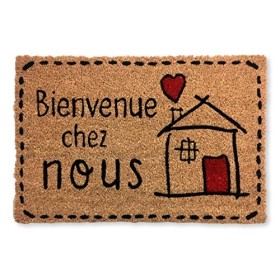 KOKO DOORMATS Paillasson extérieur | Tapis Entree Exterieur, Fibre de Coco avec Base antidérapant en PVC | Tapis antiderapant