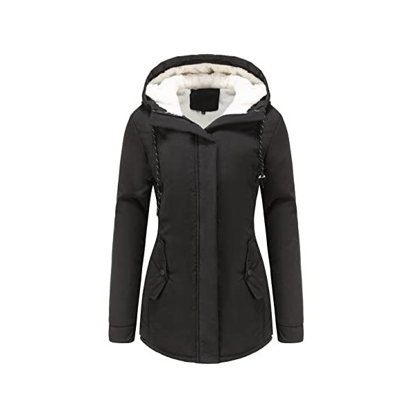 WILLBEST Manteau Homme Hiver Chaud sous-vêtements Thermiques Femme Pull col cheminée Homme Sweats à Capuche Homme Vestes de S