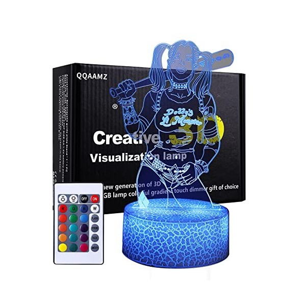 QQAAMZ One Piece Luffy Veilleuse 3d Illusion Led Tactil Maison Enfant De Decoration Chambre Sanji Nami Lampe De Table Gadgets