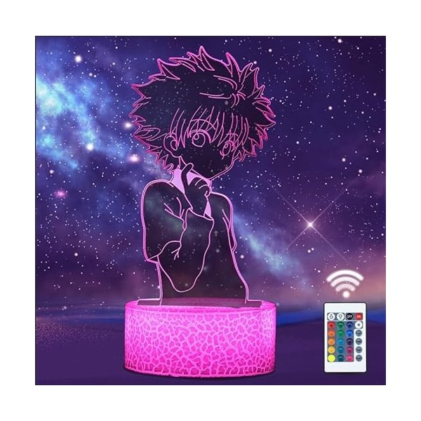 QQAAMZ One Piece Luffy Veilleuse 3d Illusion Led Tactil Maison Enfant De Decoration Chambre Sanji Nami Lampe De Table Gadgets