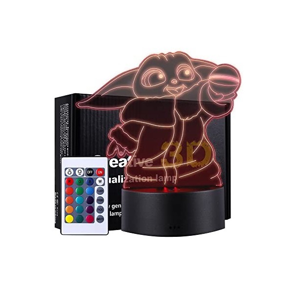 QQAAMZ One Piece Luffy Veilleuse 3d Illusion Led Tactil Maison Enfant De Decoration Chambre Luffy Sanji Zoro Nami Lampe One P