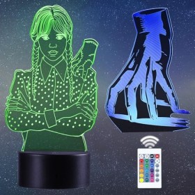 QQAAMZ One Piece Lampe Luffy Veilleuse 3d Illusion Led Tactil Maison Enfant De Decoration Chambre Luffy Sanji Zoro Nami Lampe