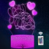 QQAAMZ One Piece Lampe Luffy Veilleuse 3d Illusion Led Tactil Maison Enfant De Decoration Chambre Luffy Sanji Zoro Nami Lampe