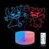 Shenjia One Piece, 3 en 1, lampe LED 3D, 16 couleurs LED Acrylic RGB Lights, Décoration de chambre denfant, Anniversaire