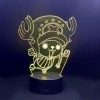 Wolostore Lampe LED Anime Manga Flying Chopper One Piece Changement de couleur USB Veilleuse et décoration