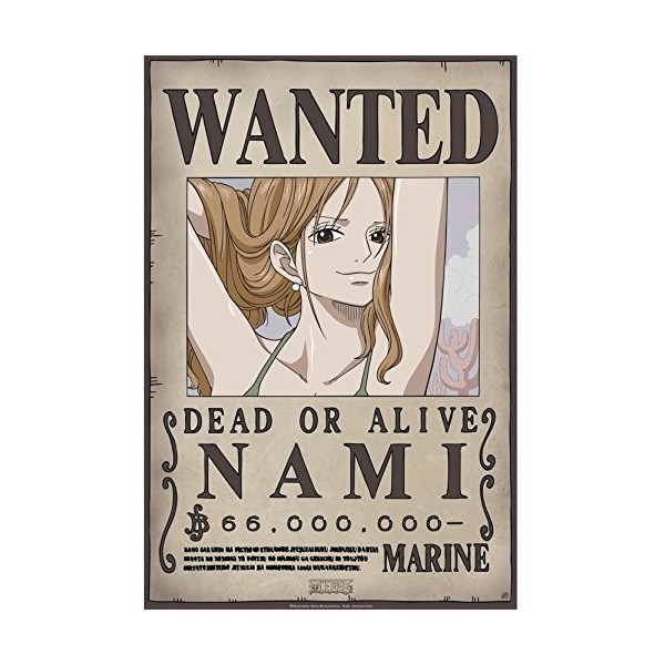 ABYSTYLE - One Piece - Poster Wanted Nami 