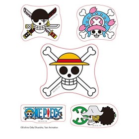 ABYSTYLE - ONE PIECE - Stickers - 16x11cm/ 2 planches - Skulls Equipage Luffy X5