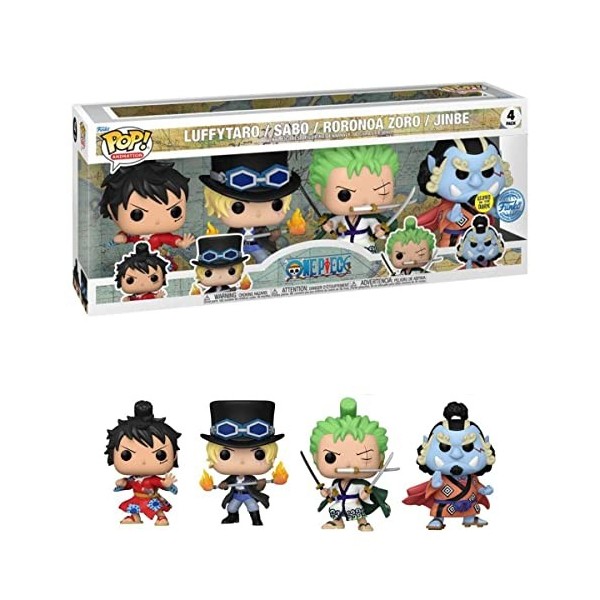Funko Pop! Animation : One Piece 4 Pack GW Exc , Figurine daction en Vinyle à Collectionner - 69107