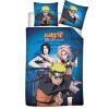 Aymax Parure de Lit Naruto Réversible, Housse de Couette 140x200 cm + Taie doreiller 63x63 cm, Bleu