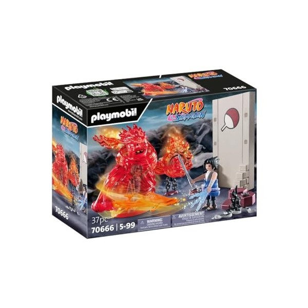 Playmobil 70666 Sasuke vs. Itachi - Naruto - Héros Issu de la série danime - pour reconstituer des scènes légendaires ou Inv