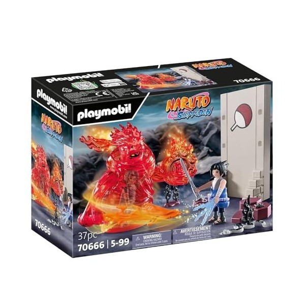 Playmobil 70666 Sasuke vs. Itachi - Naruto - Héros Issu de la série danime - pour reconstituer des scènes légendaires ou Inv