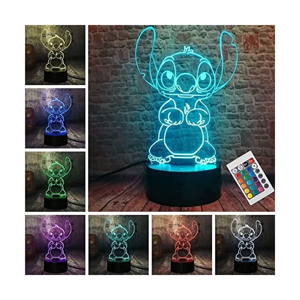 LOUHH Lampe Naruto, Veilleuse Naruto- Lampe Naruto LED Smart Remote Control Naruto Lampe 16 Couleurs NoëL Naruto Cadeau Chamb