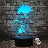 LOUHH Lampe Naruto, Veilleuse Naruto- Lampe Naruto LED Smart Remote Control Naruto Lampe 16 Couleurs NoëL Naruto Cadeau Chamb