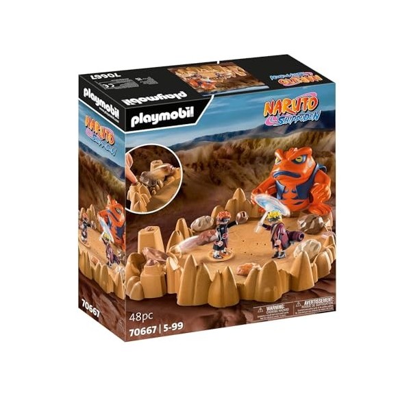 Playmobil 70667 Naruto vs. Pain - Naruto - Héros Issu de la série danime - pour reconstituer des scènes légendaires ou Inven
