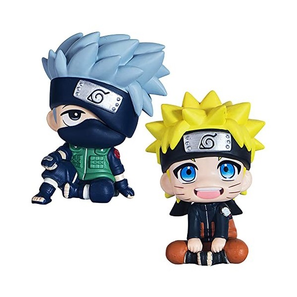 Naruto Figure 2Pièces Jouets Anime Action Figurine Modèle de Figurine Anime Figure Modèle Table Bureau Décoration Anniversair