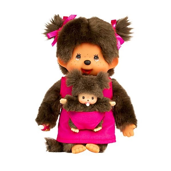Bandai - Monchhichi - Peluche Monchhichi Naruto Shippuden - Peluche toute douce 20 cm pour enfants et adultes - SE241088