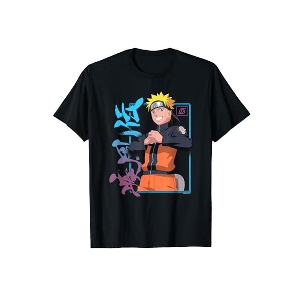 Naruto Shippuden Naruto Kanji Cadre T-Shirt