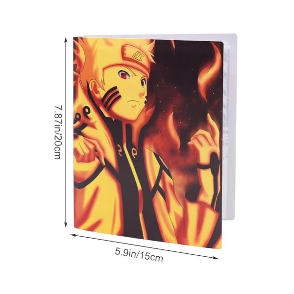 LGQHCE Naruto Classeur Carte Cartes,Livre Rangement Protège Carte,Album de Cartes Collectionner Cadeau,Display Album Porte Ca