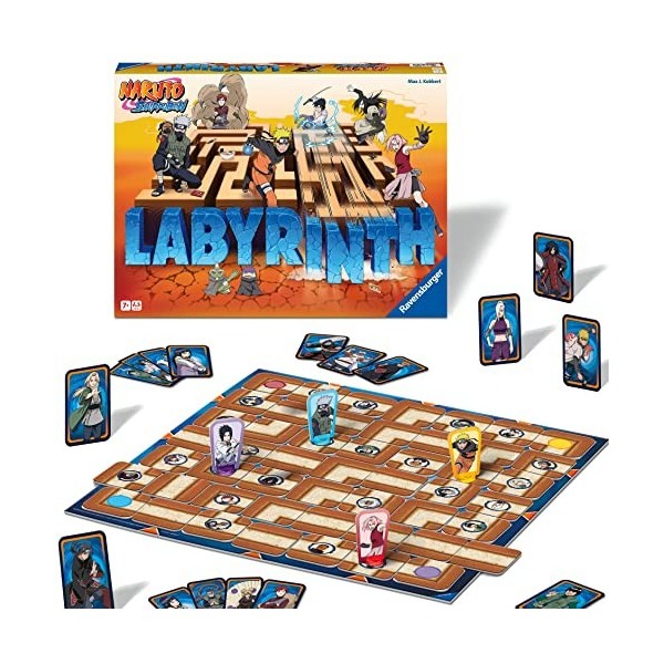 Ravensburger - Le Grand Classique des Jeux de société - Labyrinthe Naruto - Jeu de Plateau - Enfant et Famille - De 2 à 4 Jou
